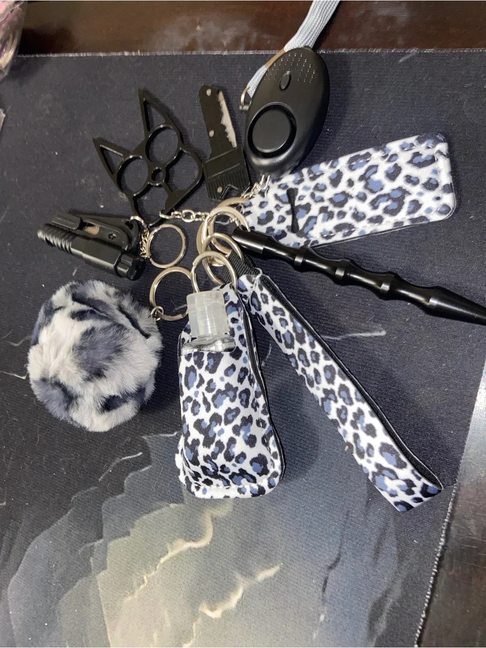 10pc Assorted Patterned Keychains. B31